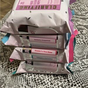 Moon drops beauty, face cleansing wipes bundle of 4, brand new sealed